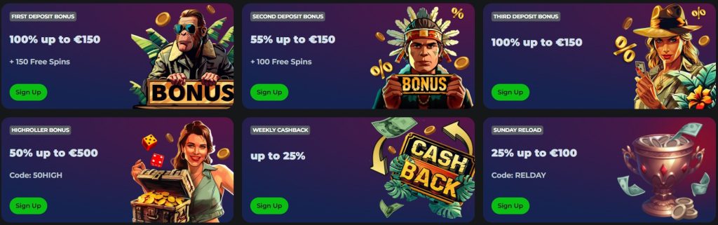 Jackpot Raider Bonuses